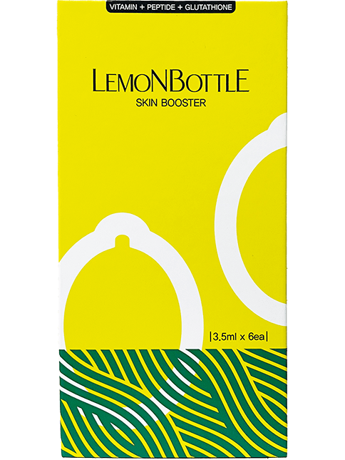 Booster per la pelle in bottiglia di limone